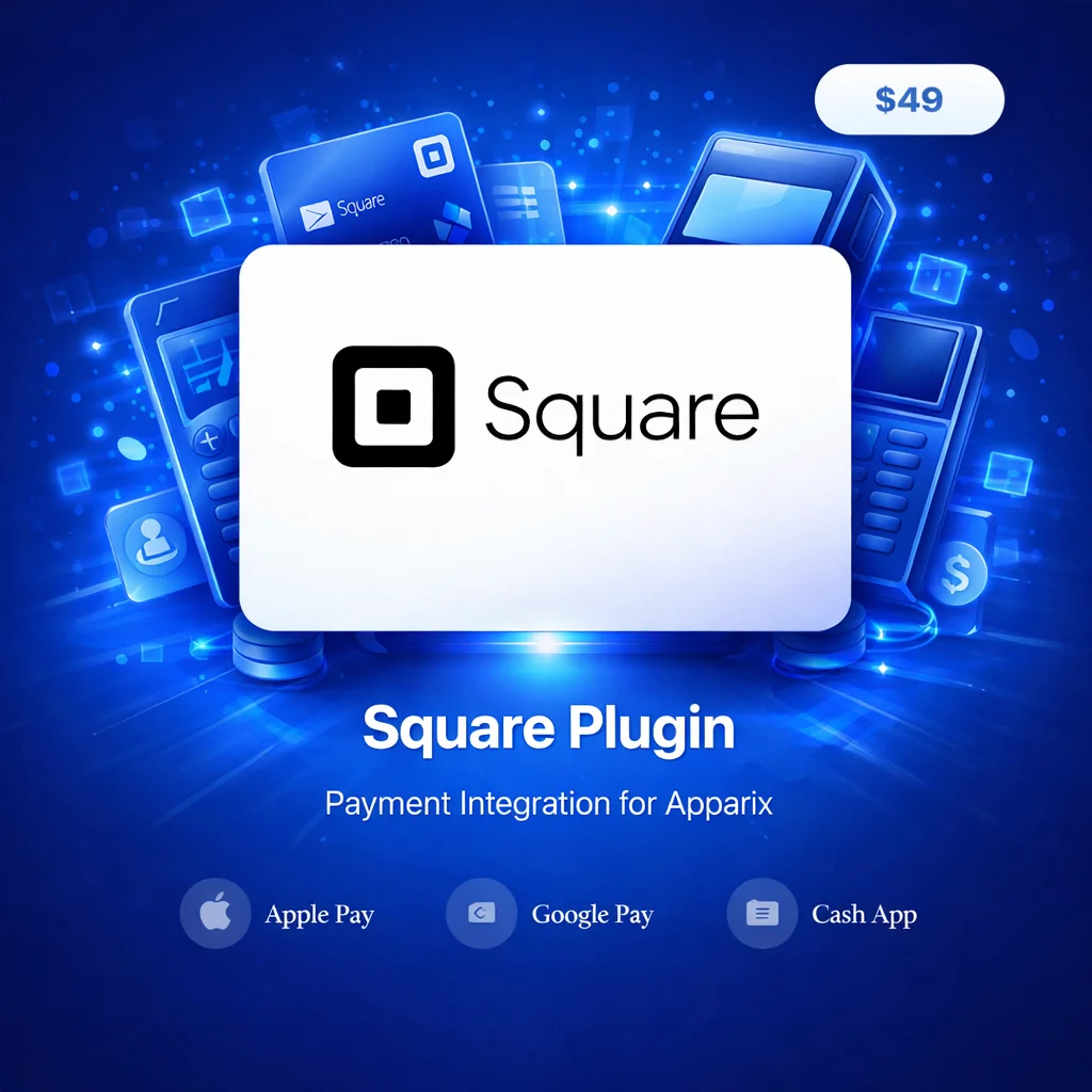 Square Payment Plugin - Featured Product | Apparix